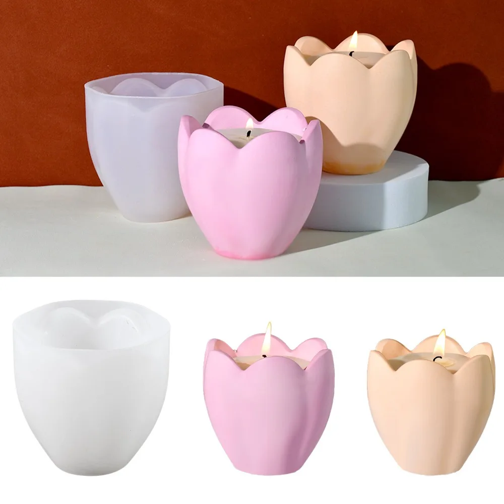 Kraft Box Candle - Portacandele a tulipano Stampi in silicone