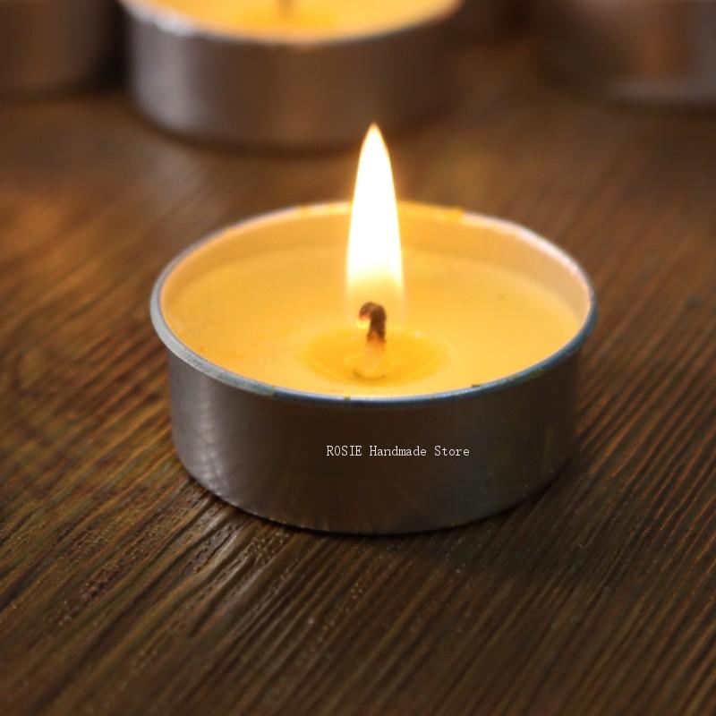 Kraft Box Candle - Scatola di alluminio circolare per cera