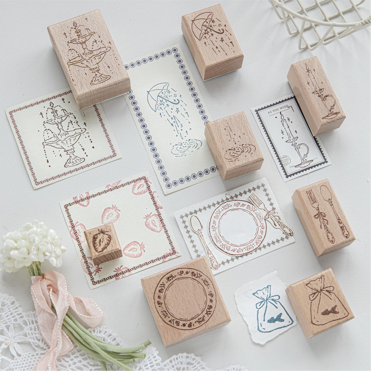 Candle Making Activity - Timbro in legno con design a