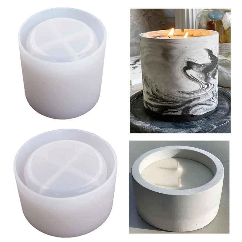 Kraft Box Candle - Stampi per calcestruzzo in cemento rotondo
