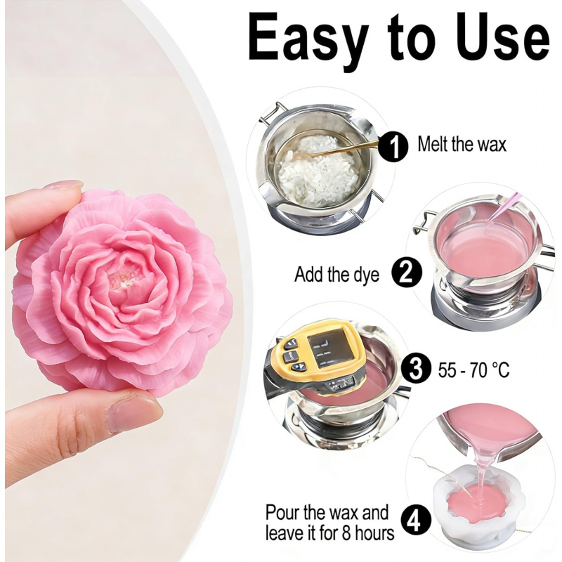 Set di 5 stampi per candele a  - Candle Making Jelly recensione e prezzo